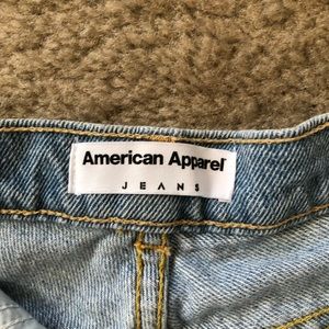 American Apparel “Mom Jean” styled shorts